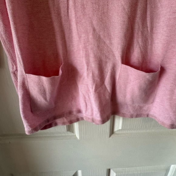 LILLY PULITZER Pink Heather Silver Thread with Pockets “Cobo Sweater” - Picture 4 of 8